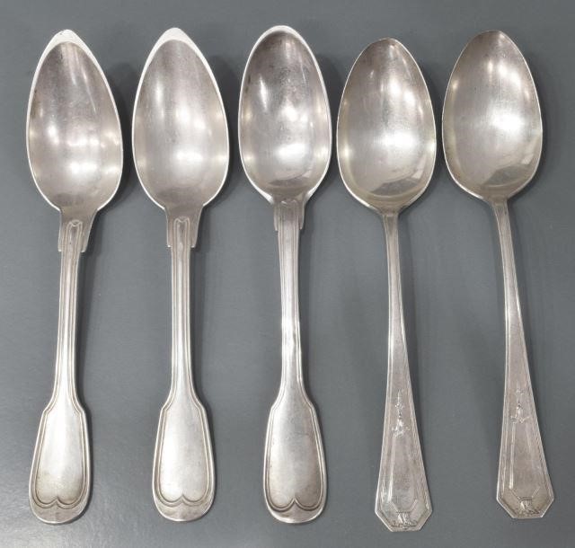 (5) AMERICAN & FRENCH SILVER