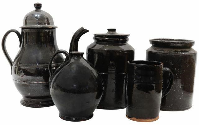 (5) AMERICAN MANGANESE REDWARE