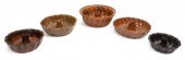 (5) AMERICAN REDWARE CAKE MOLD