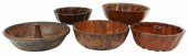 (5) AMERICAN REDWARE POTTERY M