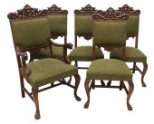 (5) AMERICAN VICTORIAN CARVED