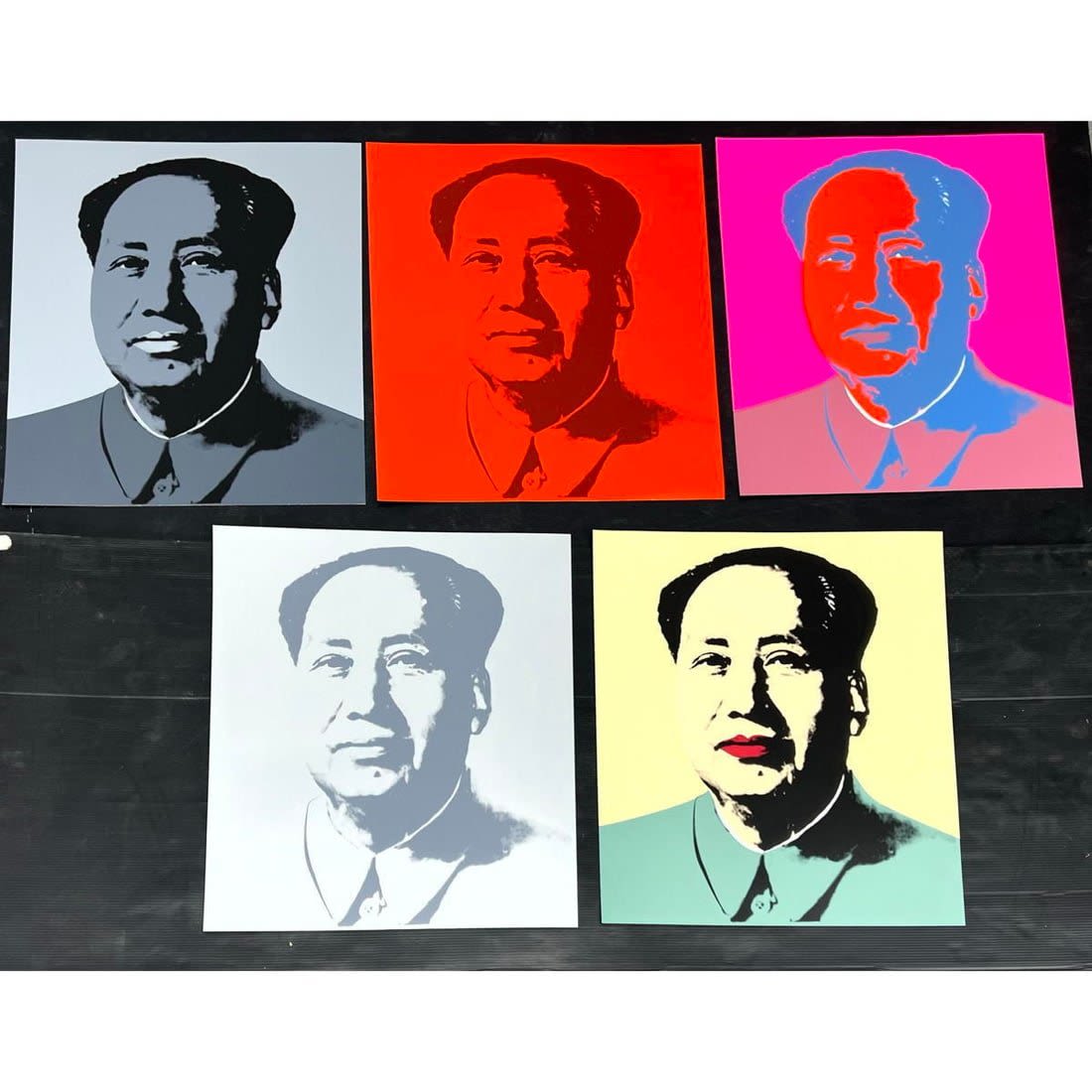 5 Andy Warhol posters. Published by