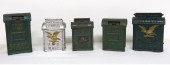 5 ANTIQUE CAST IRON MAILBOX ST