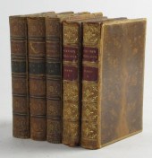 (5) Antique Leather Bound Book