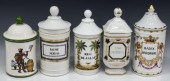 (5) ANTIQUE PARCEL GILT PORCEL