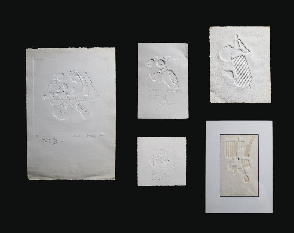 5 ART BRENNER INTAGLIO PRINTSArt