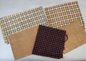 5 ASSORTED CHECK WOVEN TEXTILE