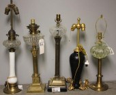 5 Assorted Table LampsOne chip
