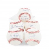 5 AUTOGRAPHED BASEBALLS INCLUD