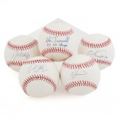 5 AUTOGRAPHED BASEBALLS INCLUD