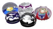(5) Baccarat paperweights,c/o