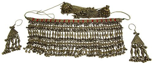 (5) BEDOUIN SILVER JEWELRY HAIR