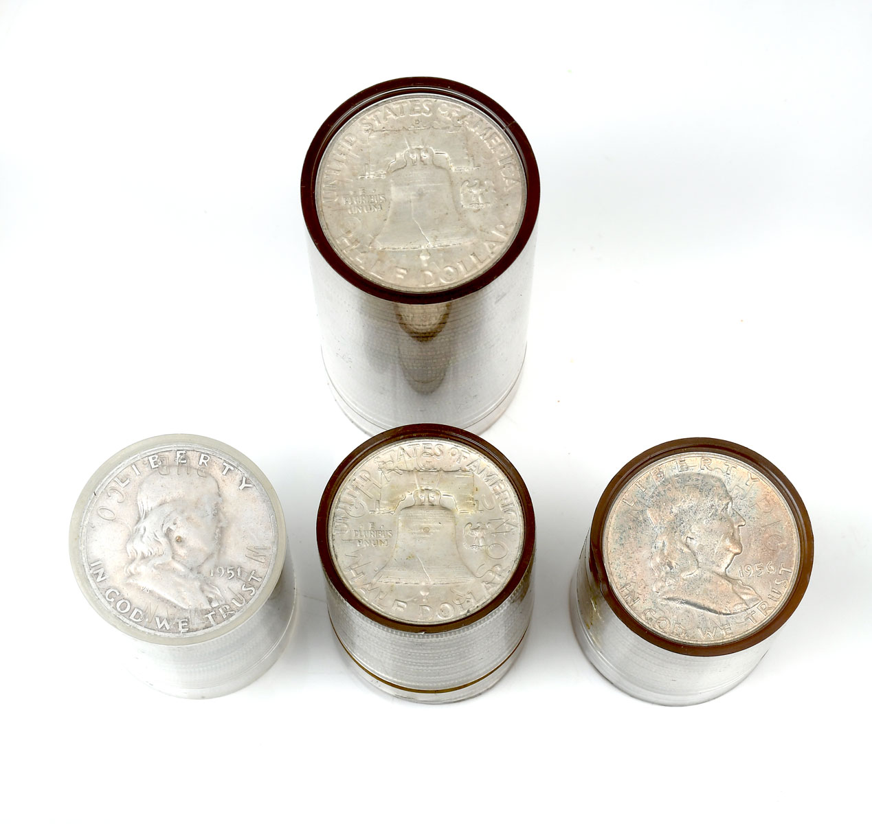 5 BEN FRANKLIN SILVER HALF DOLLAR