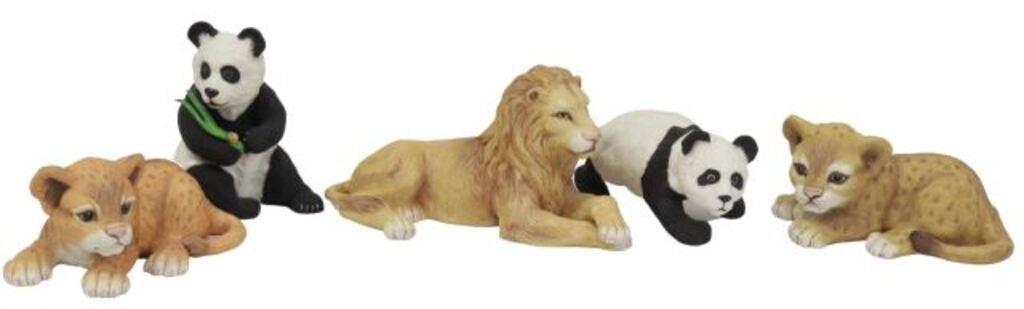 (5) BOEHM PORCELAIN WILD ANIMAL