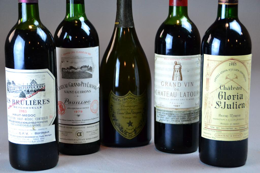 (5) Bottles Of Various French