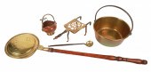 (5) Brass & copper items, c/o
