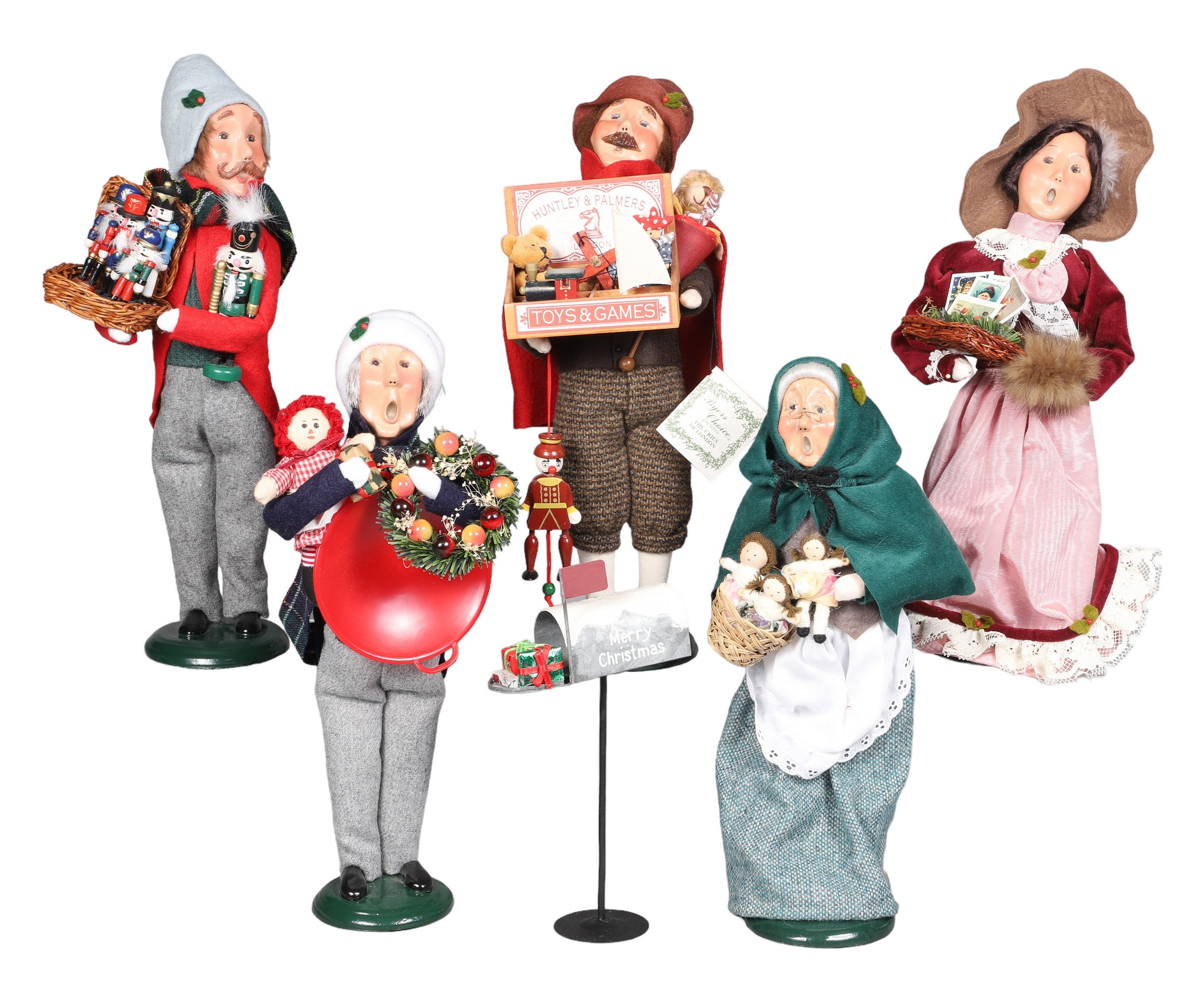 (5) Byers Choice Carolers figurines