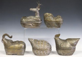 (5) CAMBODIAN METAL ANIMAL-FOR