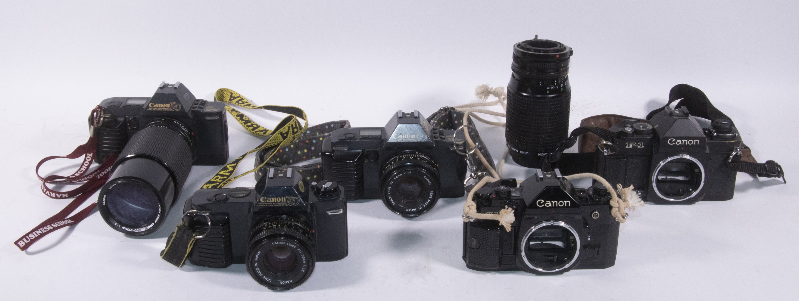 (5) CANON CAMERAS & (2) LENSES