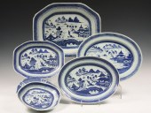 (5) CANTON PLATTERS - Five 19t