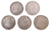 (5) CAROLUS COINS, MEXICO, BOL