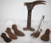 5 CAST IRON COBBLER’S SHOE FOR