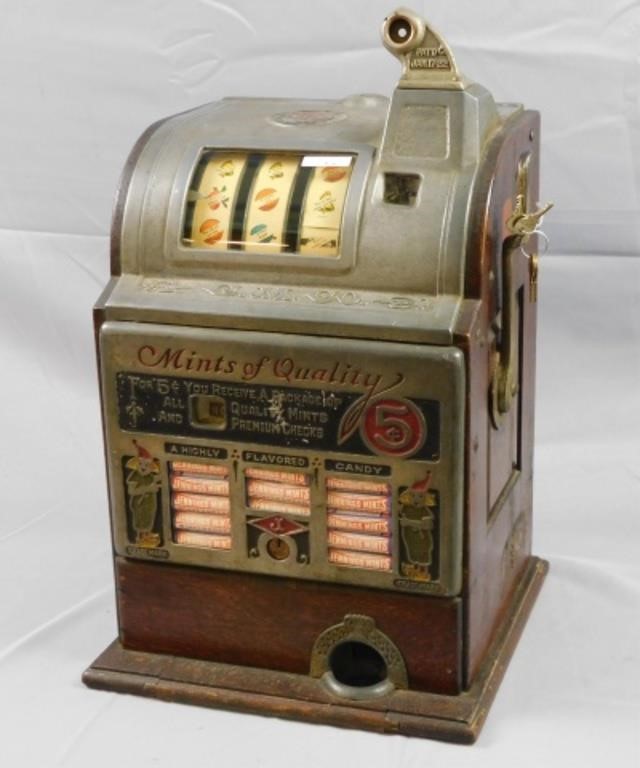 5 CENT JENNINGS SLOT MACHINE,