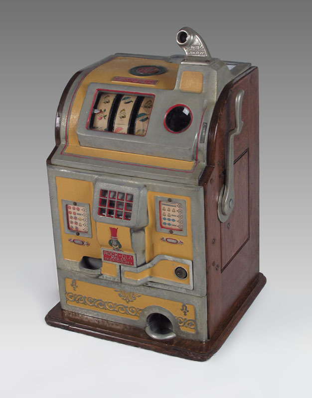 5 CENT ROCK-OLA SLOT MACHINE: