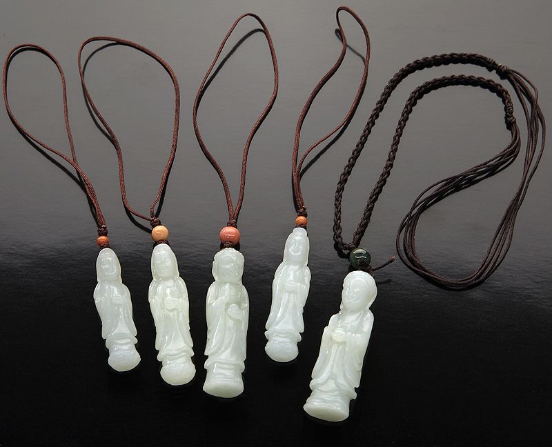 (5) Chinese carved jade