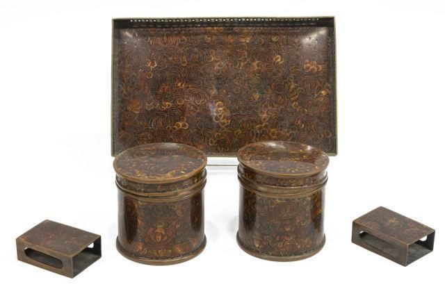 (5) CHINESE CLOISONNE ENAMEL