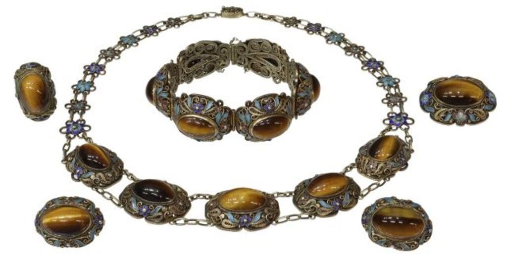 (5) CHINESE FILIGREE GILT &