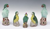 (5) CHINESE GLAZED PORCELAIN I