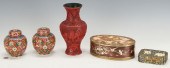 5 CHINESE ITEMS, INCL. GILT EN