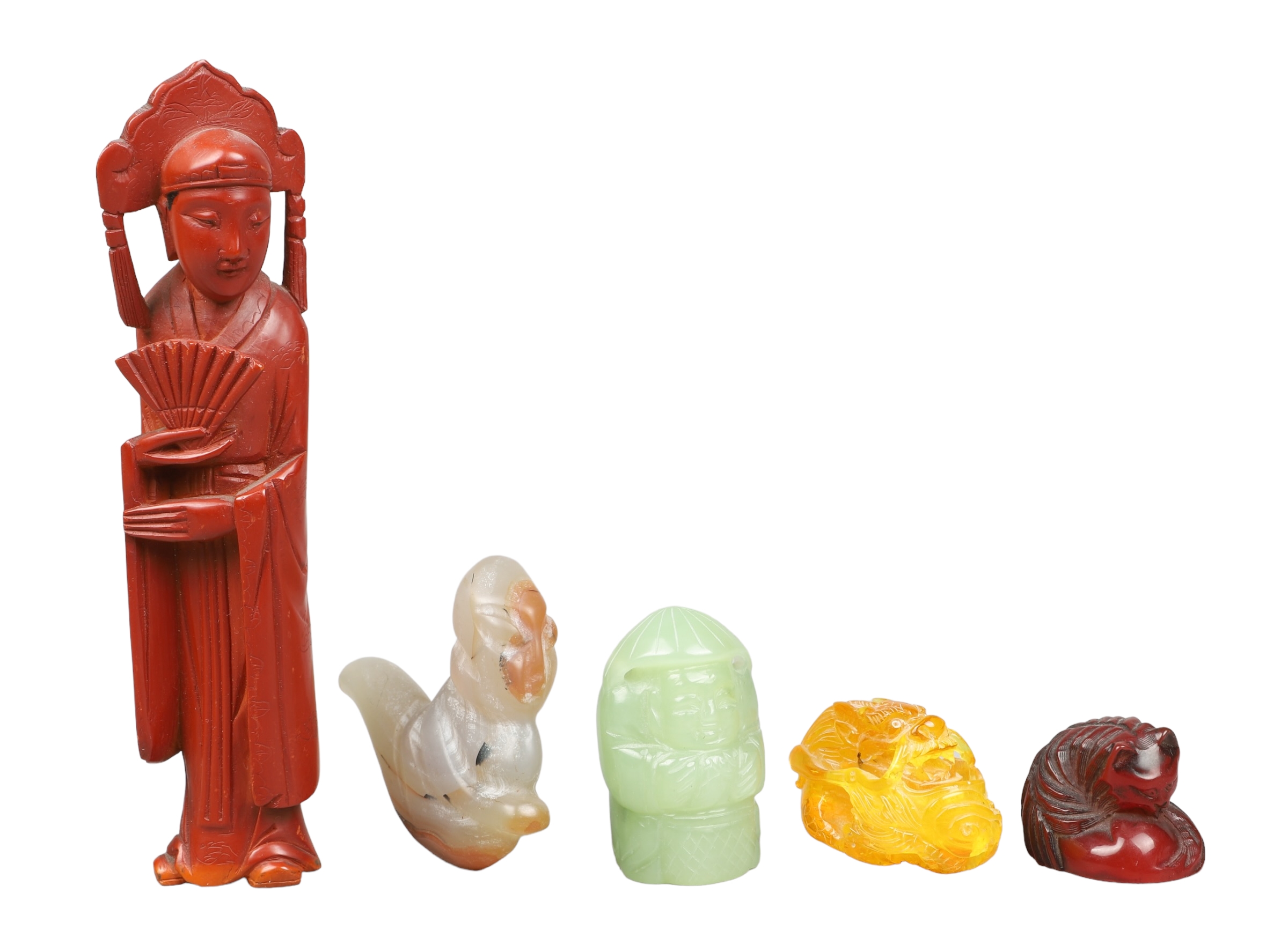 (5) Chinese netsuke, c/o large