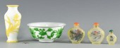 5 CHINESE PEKING GLASS ITEMS1s