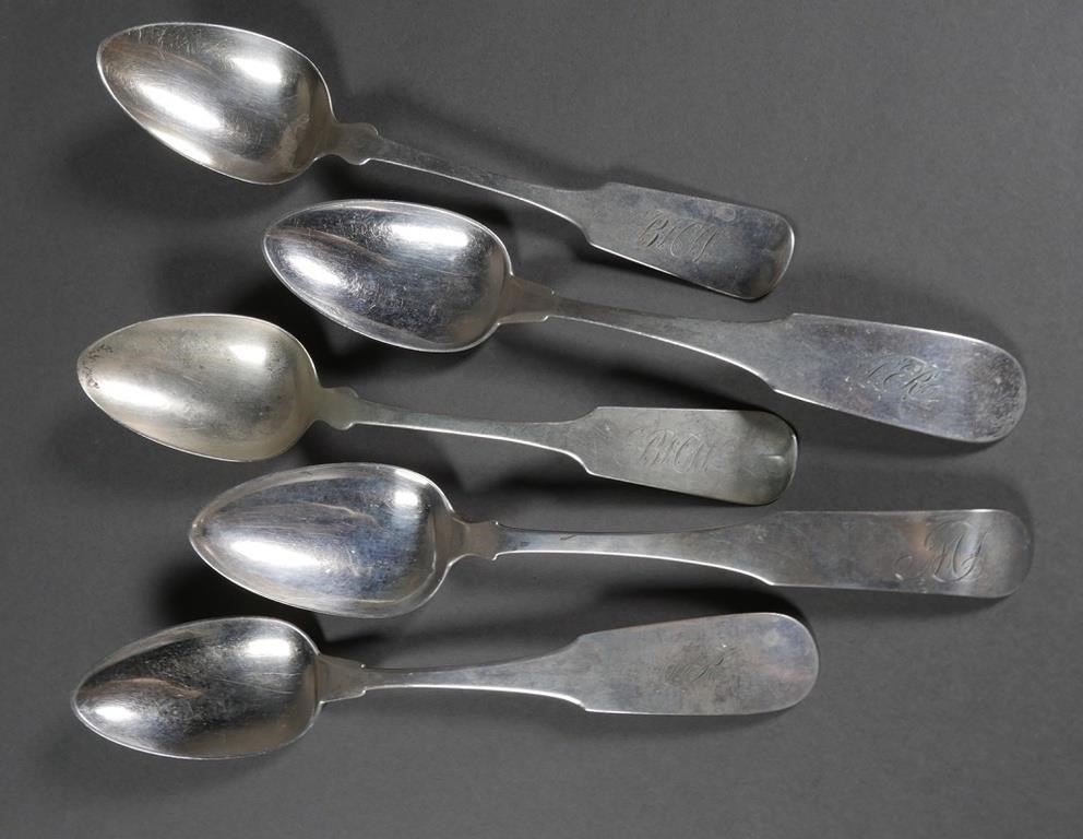 5 COIN SILVER SERVING TABLESPOONS19
