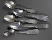 5 COIN SILVER SERVING TABLESPO
