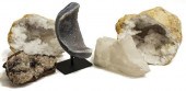 (5) COLORFUL GEODE & ROCK CRYS