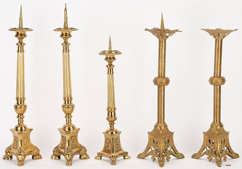 5 CONTINENTAL BRONZE ALTAR