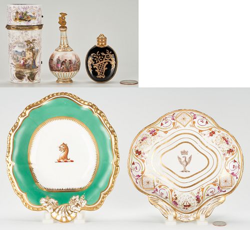 5 CONTINENTAL PORCELAIN ITEMS