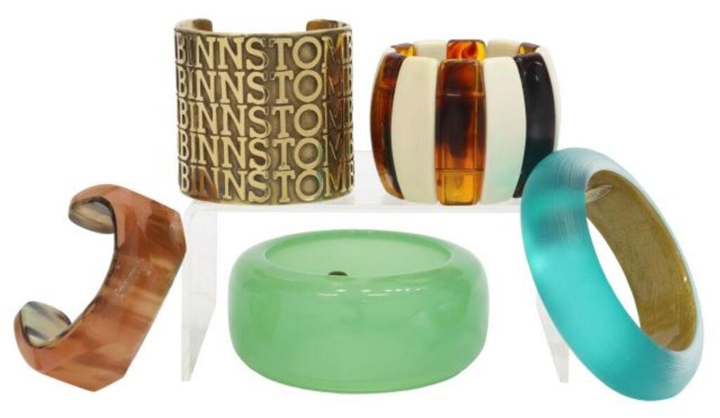(5) CUFF & BANGLE BRACELETS,