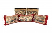 5 CUSTOM ANTIQUE WOOL TAPESTRY