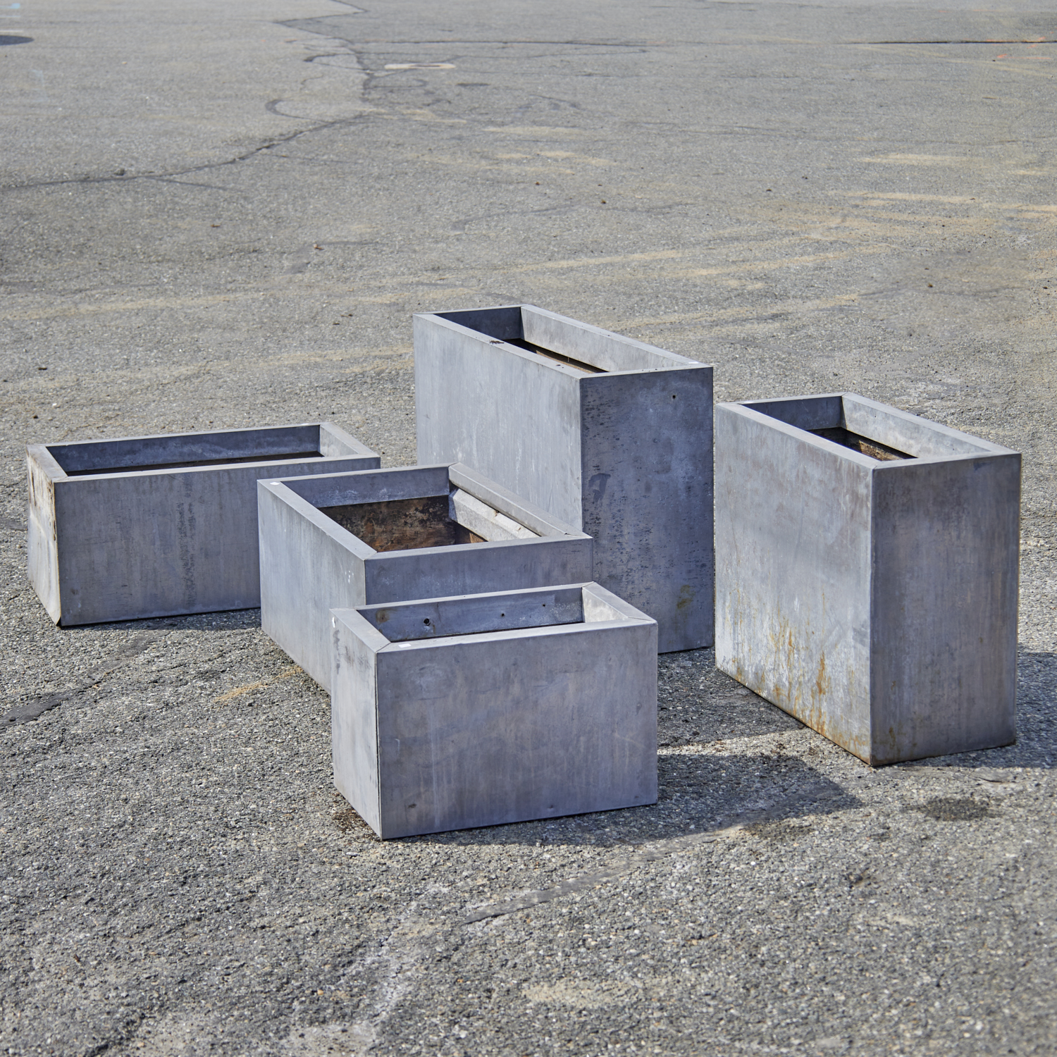 (5) CUSTOM MODERNIST ZINC