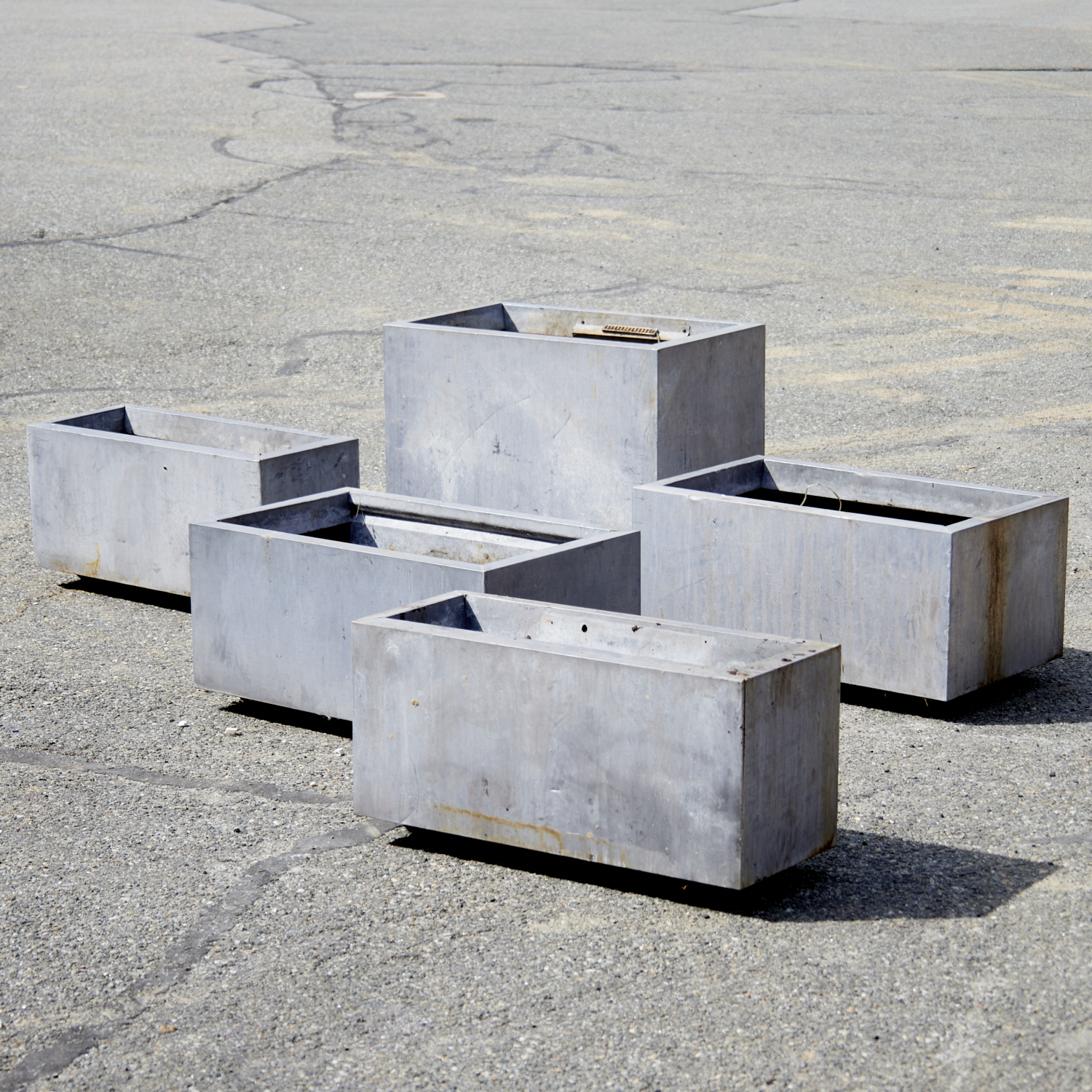 (5) CUSTOM MODERNIST ZINC