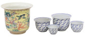 (5) DECORATIVE CHINESE PORCELA
