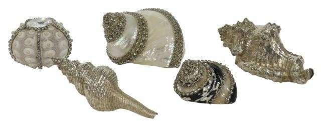 (5) DECORATIVE SILVER-CLAD &