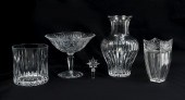 5 DECORATIVE WATERFORD CRYSTAL