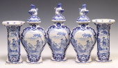 (5) DELFT-STYLE BLUE &AMP; WHI