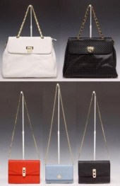 (5) DESIGNER HANDBAGS, HENRI B