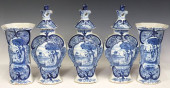 (5) DUTCH DELFT BLUE &AMP; WHI